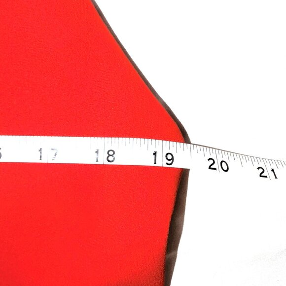 NWT Alice + Olivia | Maxi Vest Poppy Red Crepe Sleeveless Angelica | Large - Picture 14 of 14